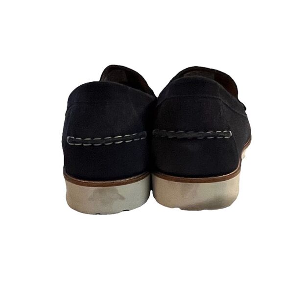 Rockport Men\'s Navy Blue Leather Try Tech Slip-On Loafers Size 14 Medium (D) main image 4